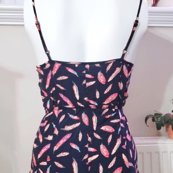 Aéropostale Tie waist Pleated Flare Skater Dress- XS - Picture 3 of 16